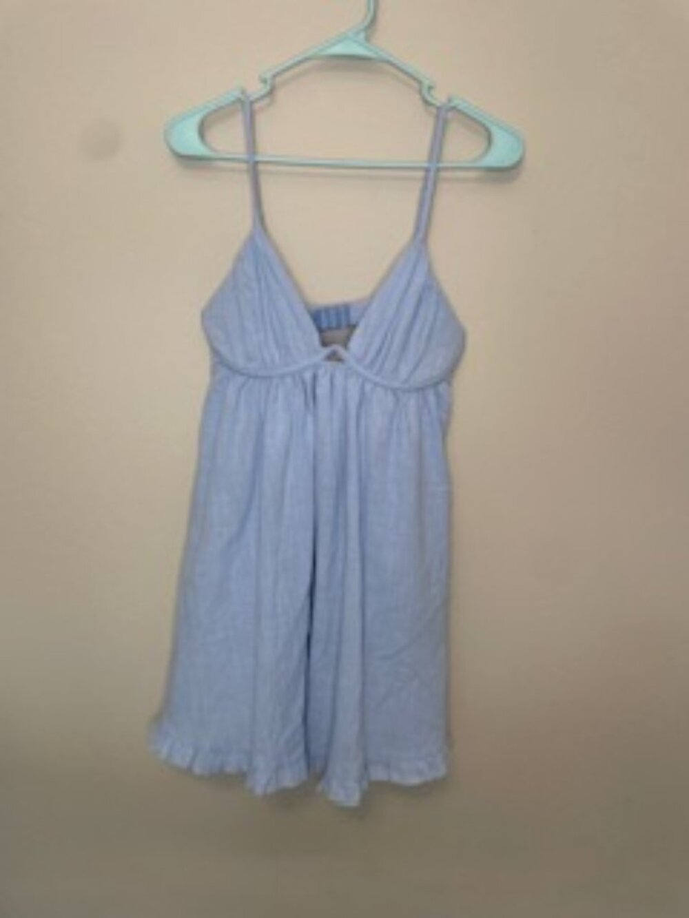 Size M Light Blue Mini Dress with Cut outs